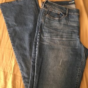 Old Navy Mid Rise Straight Leg Jeans Size 10 Long